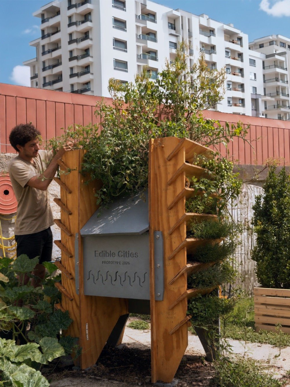Jardin vertical Edible Cities